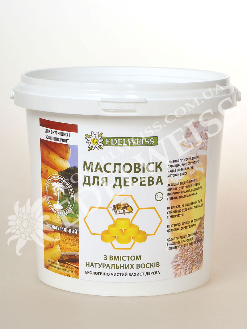МАСЛОВІСК «ЕДЕЛЬВЕЙС» З ТВЕРДИМ ВОСКОМ, БЕЗКОЛІРНИЙ
